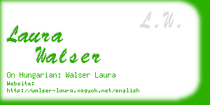 laura walser business card